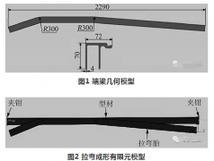 轨道车辆车体端梁拉弯成